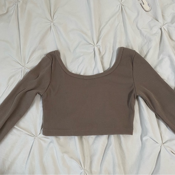 Oak + Fort button cropped top (NWOT) - Picture 7 of 8